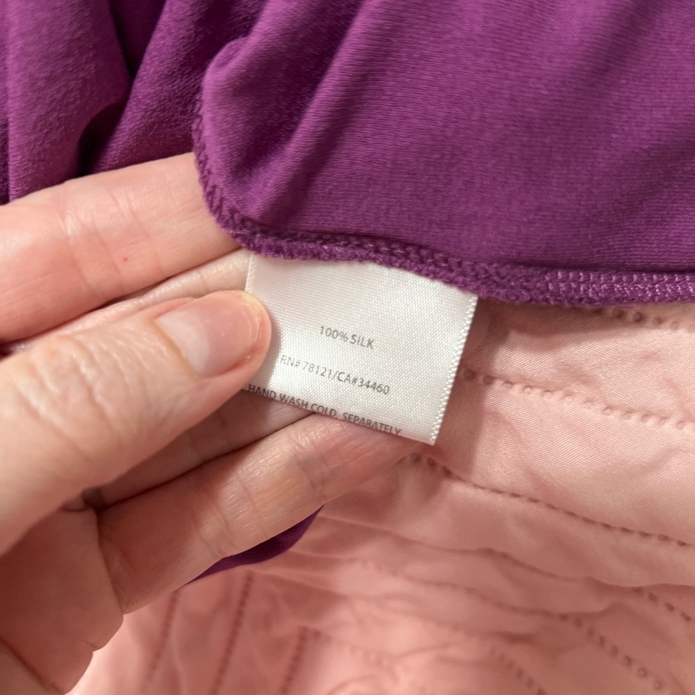 EILEEN FISHER Tank Shirt Top Medium
Silk Purple - Picture 10 of 14